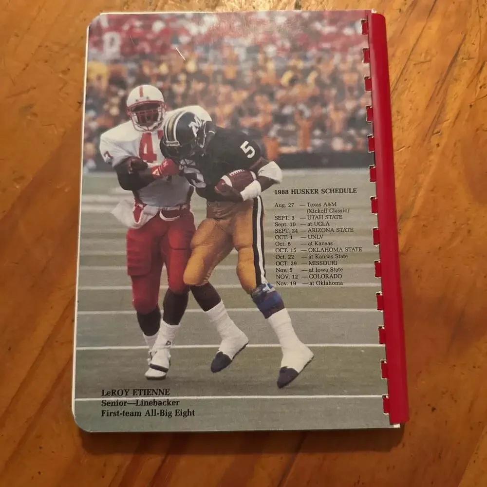 1988 Nebraska Cornhuskers Football Media Guide